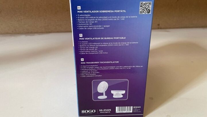 SOGO MINI PORTABLE FAN